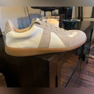 Maison Martin Margiela Beige and White Men's Sneakers Copies very much the look